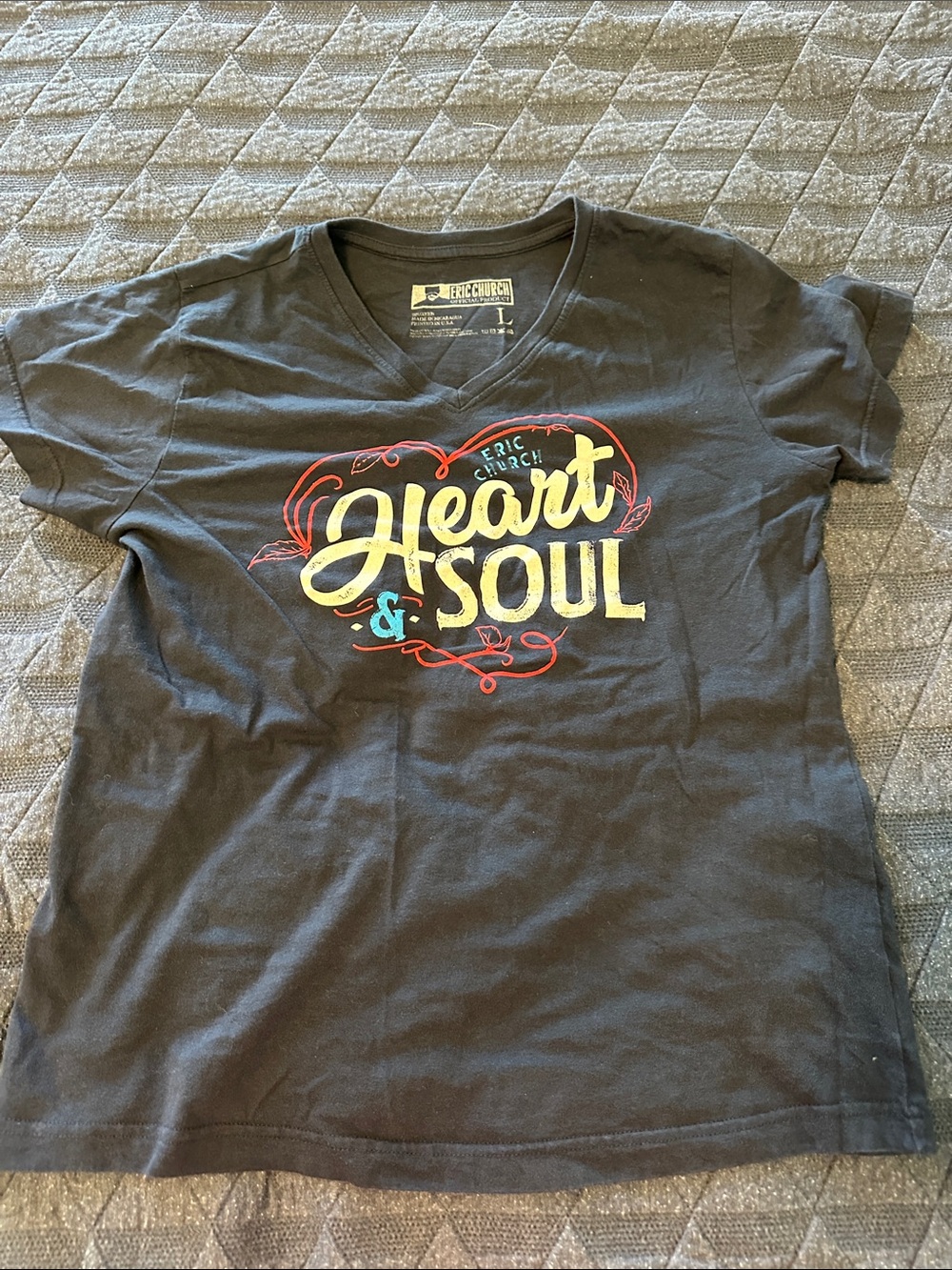 Eric Church 'Heart & Soul' Womens V-Neck Tee